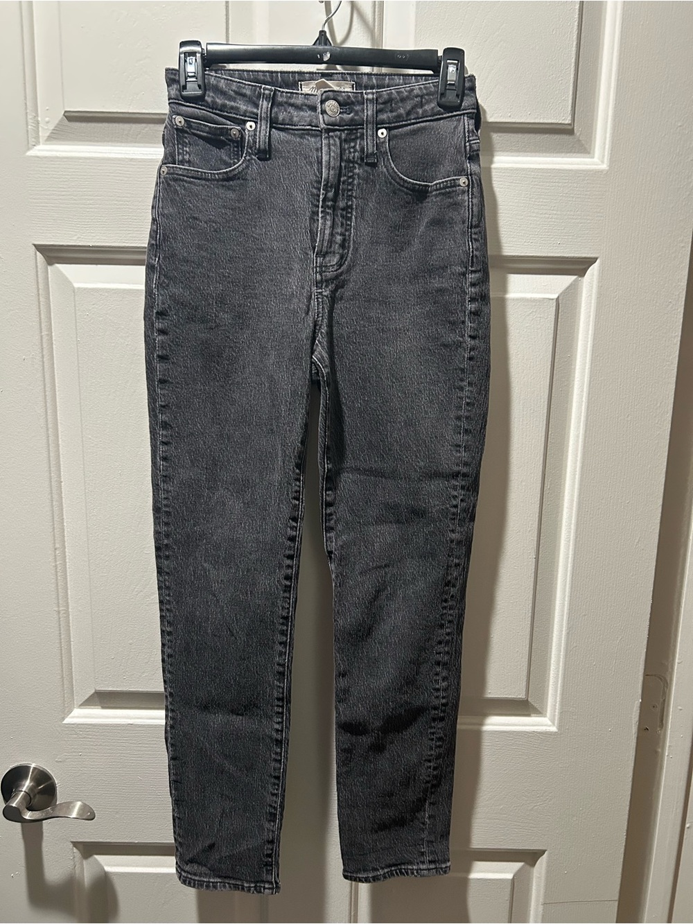 Madewell High-Rise The Curvy Perfect Vintage Jean Washed Black Jeans Size 23